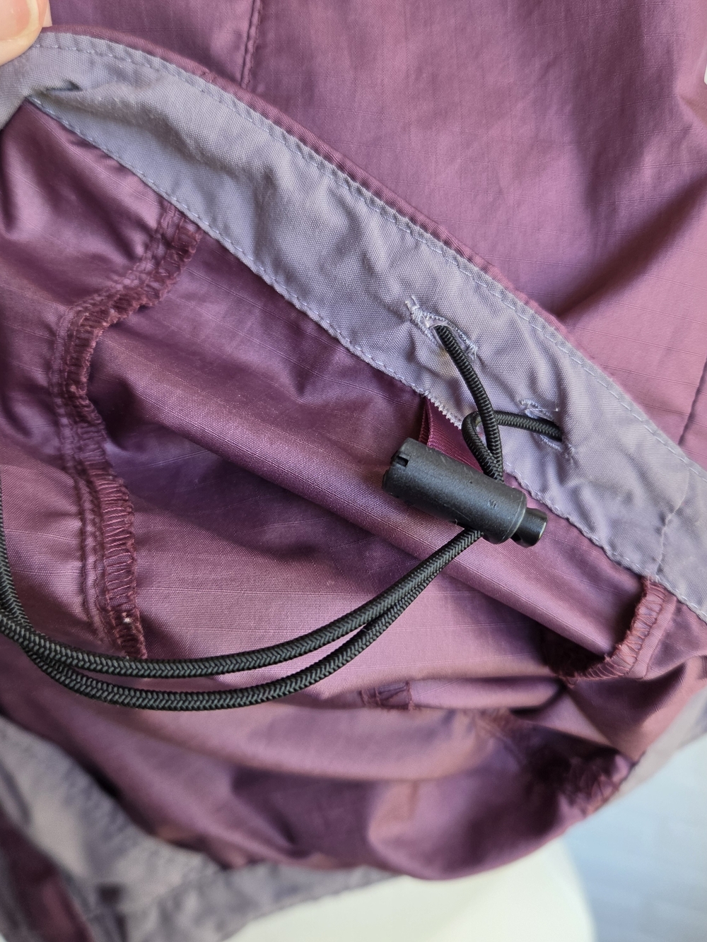 Vtg Patagonia Womens Lightweight Jacket Windbreaker Zip Up Purple Gray Size M - Picture 5 of 10